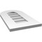 Ekena Millwork Round Top Surface Mount PVC Gable Vent: Non-Functional, w/ 3-1/2"W x 1"P Standard Frame, 12"W x 22"H GVPRT12X2201SN - alternate 4